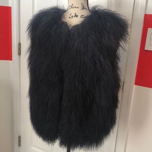 NWT Meteo by Yvette Salomon fur vest